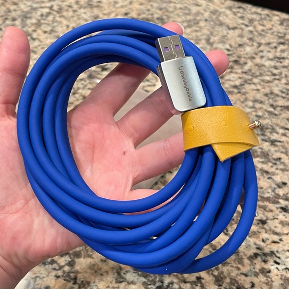 New Chubby Cable 3.0 Matte Cobalt Blue Fast Charging Type C 13.1 FT Ret $40! - Picture 2 of 6